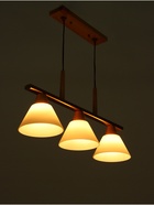 Светильник «Клео» 3×40 Вт Е27 бронза/коричневый 68×18×100 см - фото 41384976