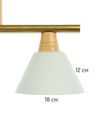 Светильник «Клео» 3×40 Вт Е27 бронза/коричневый 68×18×100 см - фото 41384978