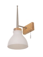 Бра «Герцог» 1×40 Вт Е27 сатин/коричневый 16×21×38 см - Фото 1