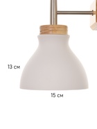 Бра «Герцог» 1×40 Вт Е27 сатин/коричневый 16×21×38 см - Фото 5