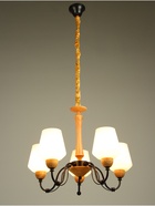 Люстра «Глория» 5×40 Вт Е27 черный/коричневый 60×60×50(+60)см - Фото 2