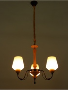 Люстра «Глория» 3×40 Вт Е27 черный/коричневый 60×60×50(+60)см - фото 5022638