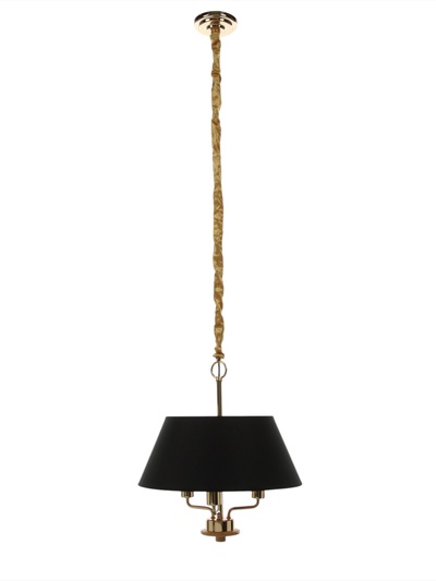Люстра «Ребекка» 3×40 Вт Е27 черный/золото 45×45×46(+100)см