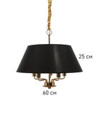 Люстра "Ребекка" 5х40Вт Е27 черный/золото 60х60х58(+100)см 10777123