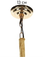 Люстра "Ребекка" 5х40Вт Е27 черный/золото 60х60х58(+100)см 10777123