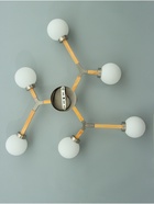 Люстра «Молекула» 6×40 Вт Е14 сатин/коричневый 89×89×66 см - фото 5022697