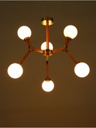 Люстра «Молекула» 6×40 Вт Е14 сатин/коричневый 89×89×66 см - фото 5022685