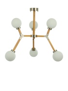 Люстра «Молекула» 6×40 Вт Е14 сатин/коричневый 89×89×66 см - фото 5022686