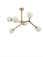 Люстра «Молекула» 6×40 Вт Е14 сатин/коричневый 89×89×66 см - фото 5022687