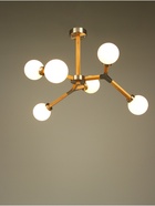 Люстра «Молекула» 6×40 Вт Е14 сатин/коричневый 89×89×66 см - фото 5022688