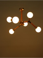 Люстра «Молекула» 6×40 Вт Е14 сатин/коричневый 89×89×66 см - фото 5022689
