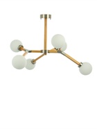 Люстра «Молекула» 6×40 Вт Е14 сатин/коричневый 89×89×66 см - фото 5022690