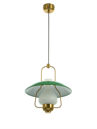 Светильник «Кёльн» 1×40 Вт Е27 бронза/зеленый 32×32×100 см