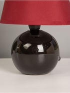 Лампа настольная «Шар черный» цв. бордовый 25 см, Е14 220V 15×15×24.5 см RISALUX - фото 4815024