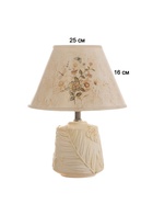 Лампа настольная "Роза" 16262/1 E14 40Вт белый 15х15х31 см RISALUX 10876827