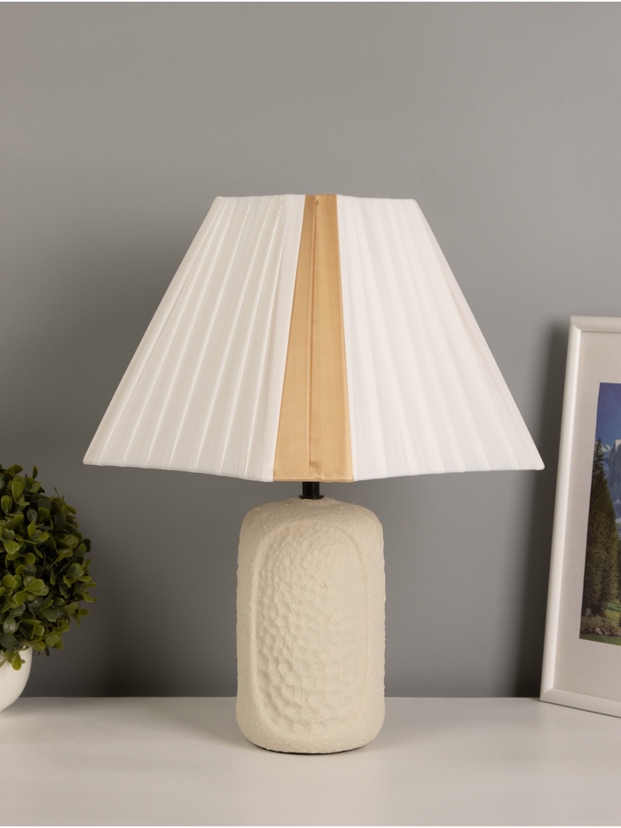 Настольная лампа «Элизабет» Е14 40 Вт бежевый/белый 28×28×29.5 см RISALUX