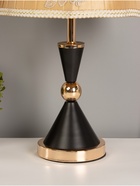 Настольная лампа "Елизавета" E27 40Вт черно-золотой 25х25х37 см RISALUX 10876834