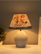 Лампа настольная 16615/1GY E14 40 Вт серый/золотой 22×22×35 см - фото 4815095