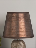 Настольная лампа "Лоренза" Е14 40Вт серый/бордовый 15,5х15,5х28,2 см RISALUX - фото 39136211