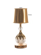 Настольная лампа с подсветкой "Аделина" Е27 40Вт 15х15х43 см золото 10876841