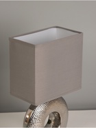 Настольная лампа "Палермо" Е14 40Вт серебро/бордовый 15,5х15,5х28,2 см RISALUX 10876846