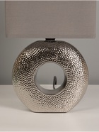 Настольная лампа "Палермо" Е14 40Вт серебро/бордовый 15,5х15,5х28,2 см RISALUX 10876846