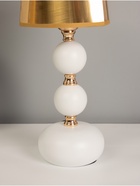 Настольная лампа Катания 1x60Вт E27 бело-золотой 15х15х38,5 см RISALUX 10876851