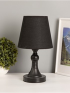 Лампа настольная Е27 25W 220В "Турон черная" 19х19х31 см RISALUX 10876852 - фото 14522611