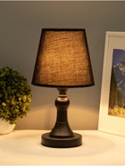 Лампа настольная Е27 25W 220В "Турон черная" 19х19х31 см RISALUX - фото 39136266