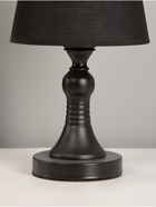 Лампа настольная Е27 25W 220В "Турон черная" 19х19х31 см RISALUX - фото 39136268
