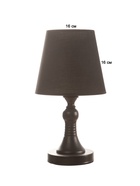 Лампа настольная Е27 25W 220В "Турон черная" 19х19х31 см RISALUX - фото 39136270