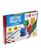 Уценка Развивающий набор «Цветные пинцеты», с мишками - Фото 5
