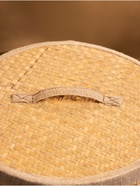 УЦЕНКА Корзина для белья с крышкой и тканевым подкладом, 30×30×30 см, ротанг - Фото 3