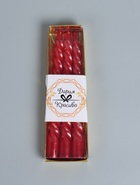 УЦЕНКА Набор свечей витых, 1.5×15 см, 3 шт., рубиновые - Фото 2