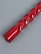 УЦЕНКА Набор свечей витых, 1.5×15 см, 3 шт., рубиновые - Фото 5