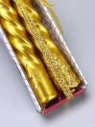 УЦЕНКА Набор свечей витых, 1.5×15 см, 2 шт., золотой металлик - Фото 5