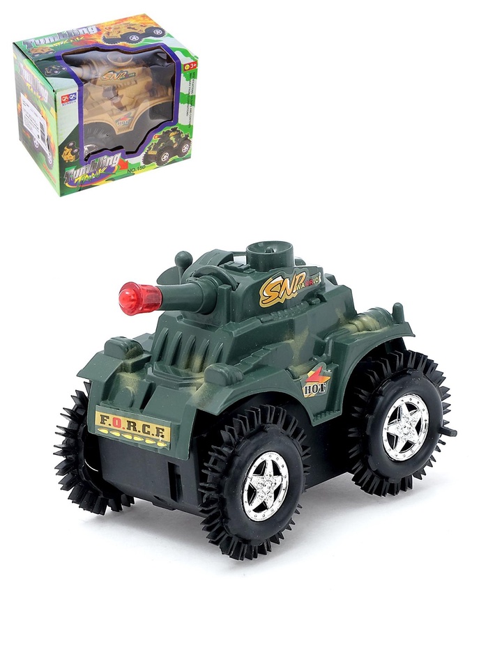 УЦЕНКА Машина-перевертыш «Спецназ», работает от батареек, МИКС - Фото 1