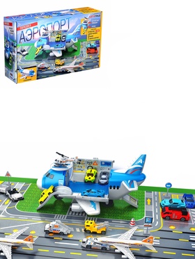 {{photo.Alt || photo.Description || 'УЦЕНКА Парковка детская «Аэропорт», подвижные элементы, самолёт, с аксессуарами'}}