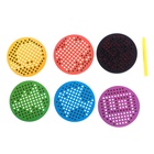 УЦЕНКА Планшет обучающий «Магнитное рисование», 120 отверстий, 5 карточек, цвет чёрный 10880515