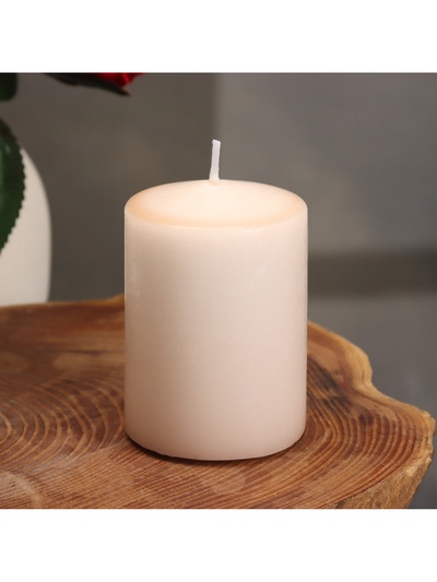 УЦЕНКА Ароматическая свеча-цилиндр «Сандаловое дерево», 5.6×8 см