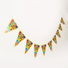 Растяжка «С днём рождения», 10 флажков - Фото 1