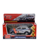 Машина металлическая Hyundai Creta «Полиция», 12 см, световые и звуковые эффекты, открываются двери - Фото 3