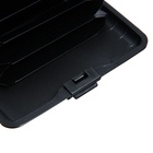 Визитница пластиковая, металлическая, с отделениями внутри, черная - Фото 5