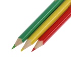 УЦЕНКА Карандаши 12 цветов МИНИ в картонной коробке CALLIGRATA, деревянные, треугольные - Фото 4