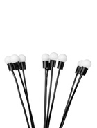 Садовый светильник «Шарики», уличный, на солнечной батарее, 68 см, 10 LED, свечение тёплое белое - Фото 3