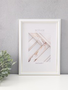 Фоторамка для фото 21×29.7 см (A4) «МИРАМ», пластик, белый, золото - Фото 1