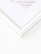 Фоторамка для фото 21×29.7 см (A4) «МИРАМ», пластик, белый, золото - Фото 2