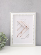 Фоторамка для фото 21×29.7 см (A4) «МИРАМ», пластик, белый с золотом - Фото 1