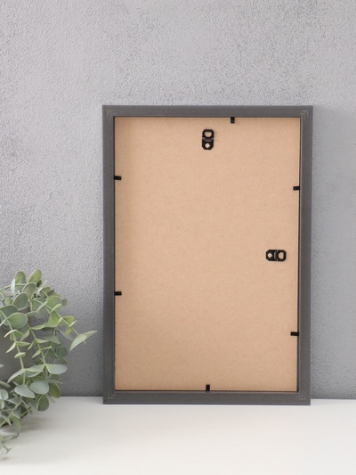 Фоторамка для фото 20×30 см «МИРАМ», пластик, св. серый