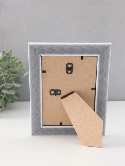 Фоторамка для фото 10×15 см «МИРАМ», пластик, белый с золотом